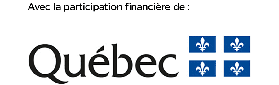 Logo Québec avec la participation financière